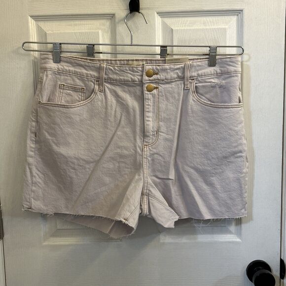 NWT Universal Thread High-Rise Vintage Midi Jean Shorts Cut Off Raw Hem Size 18W - Picture 1 of 16